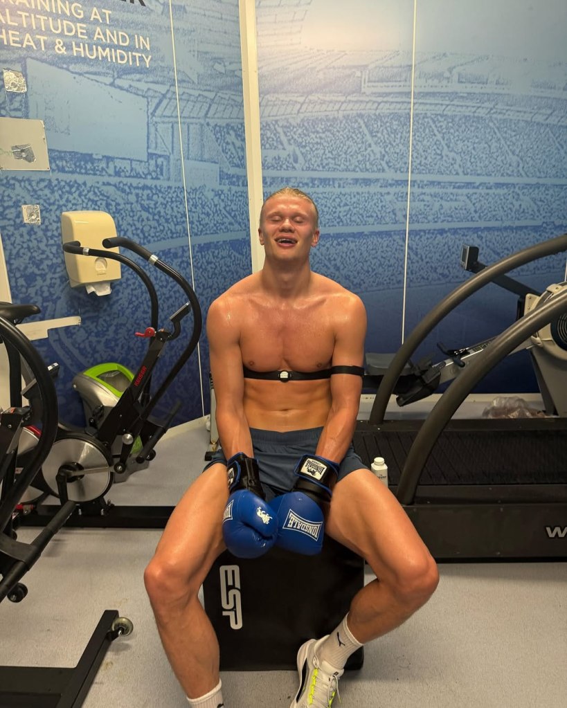 Cette photo témoigne de l'entrainement physique qu'on inflige aux joueurs de football moderne